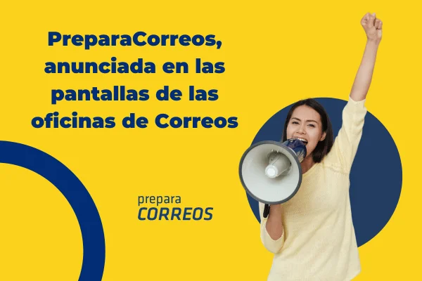 Publicidad en las pantallas de las oficinas de Correos