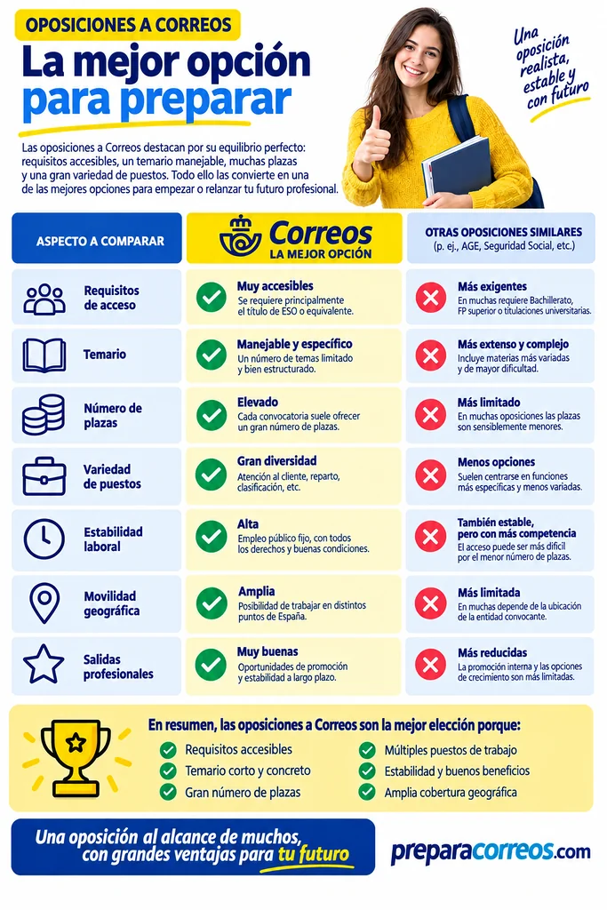 Correos mejor oposicion 2027